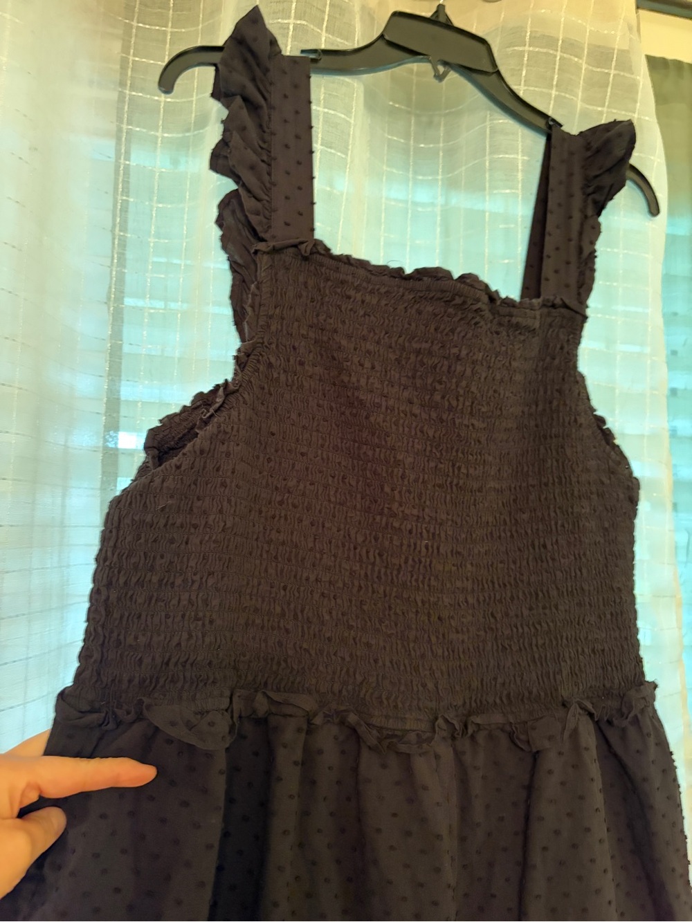 Beautiful Black Ruffled Strap Jumpsuit - Picture 2 of 4